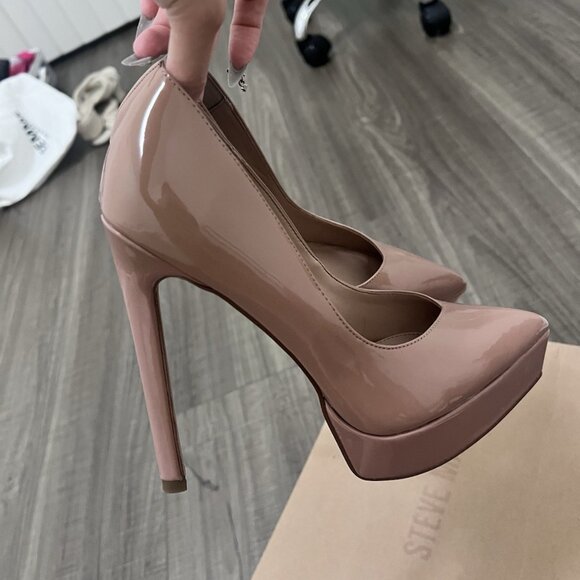 Steve Madden Blush Heels Stilettos Classy Elegant Night Out Shoes - Picture 7 of 8
